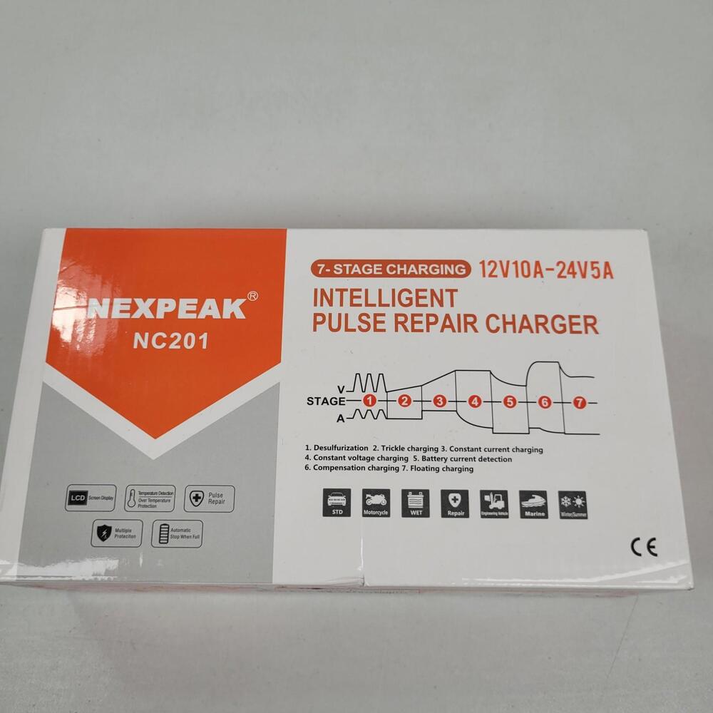 Nexpeak Battery Charger Nexpeak NC201 12V10A-24V5A Model RJ-121001A AC DC Power